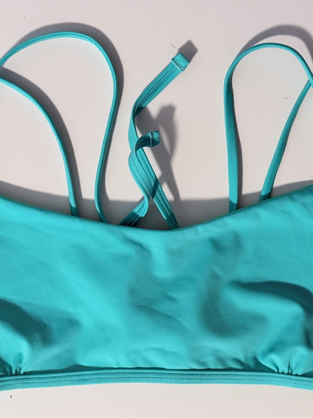 Jolyn Clothing Turquoise Strappy Bikini Top